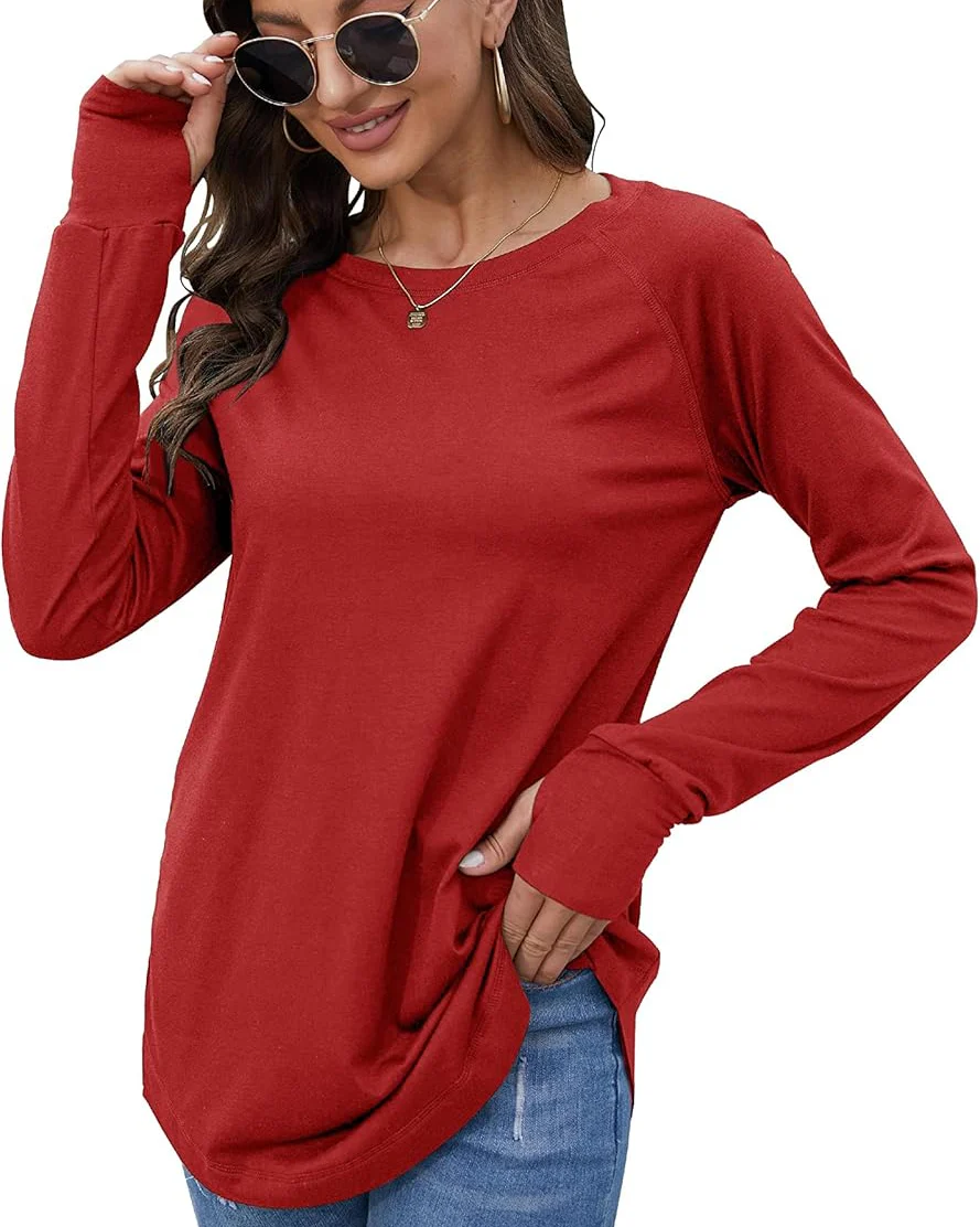 Ceylan Women's Long Sleeve Tunic Top With Thumbhole Cuffs - Image 5