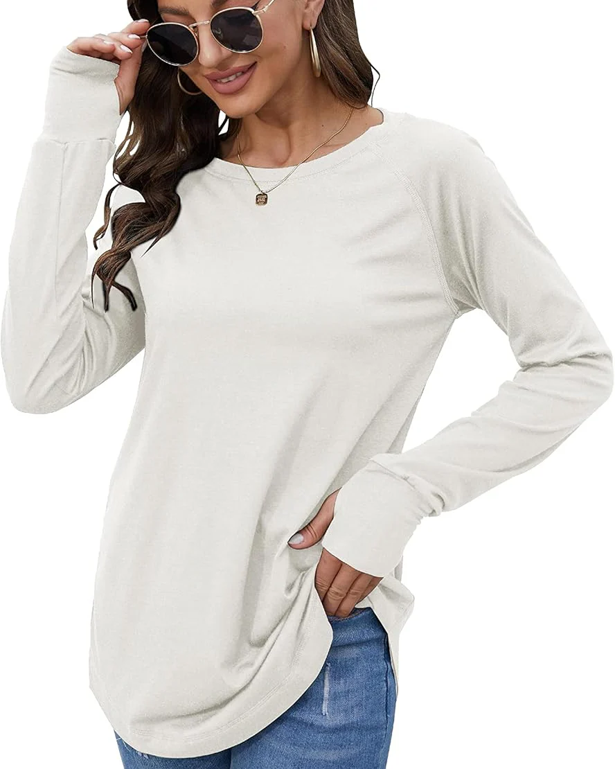 Ceylan Women's Long Sleeve Tunic Top With Thumbhole Cuffs - Image 6