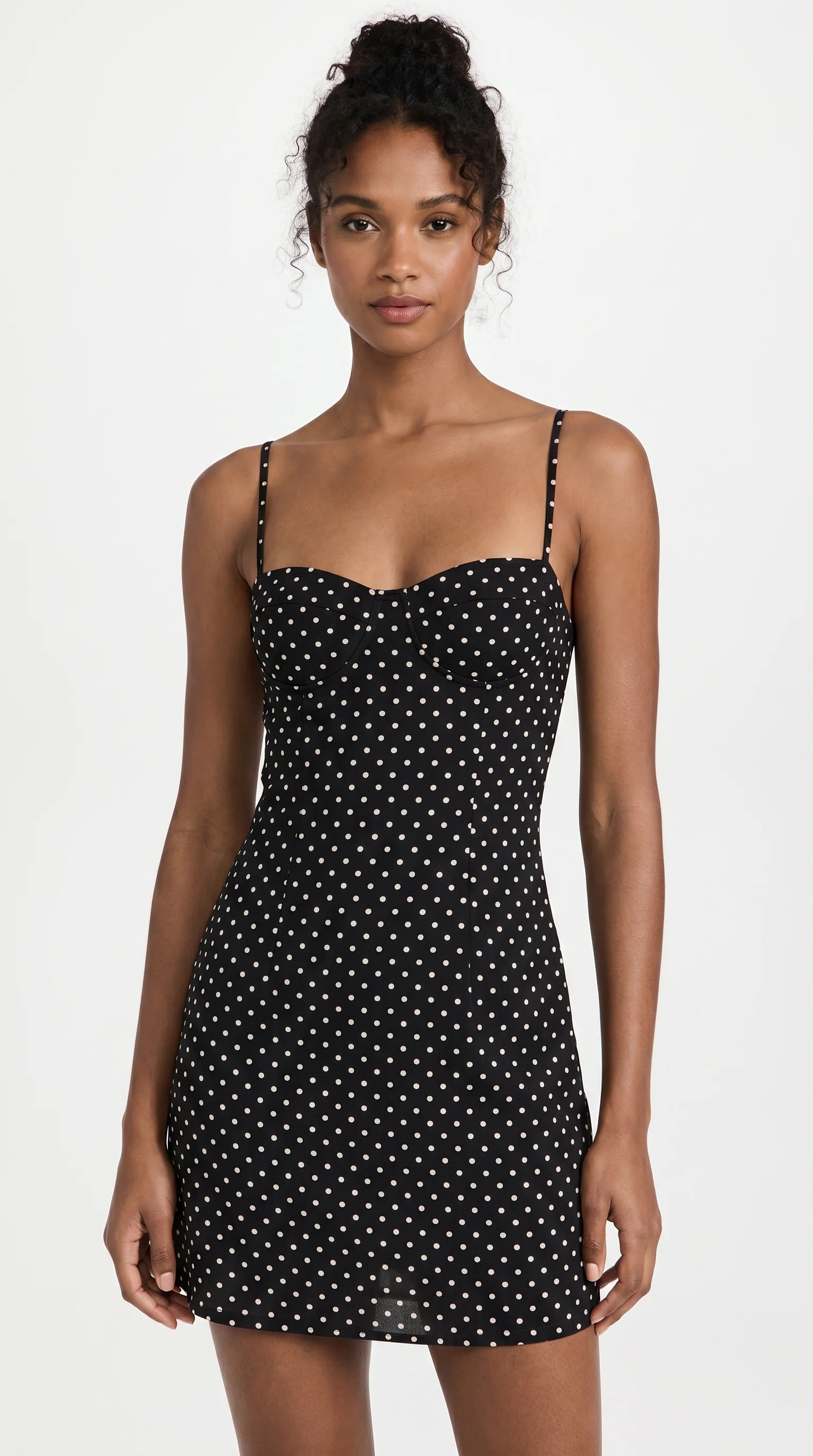 Women's Polka Dot Halter Mini Dress with Open Back for Effortless Style - Image 4