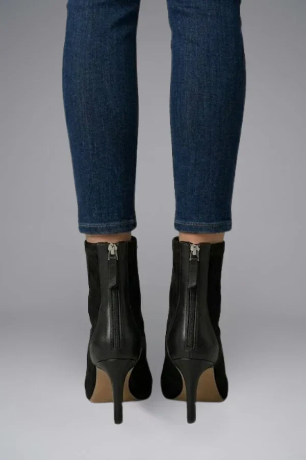 Women's Ankle Boots with Zip Closure and Block Heel - Image 5