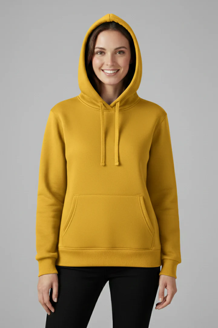 Women’s Hoodie with Adjustable Hood and Ribbed Hem - Image 4