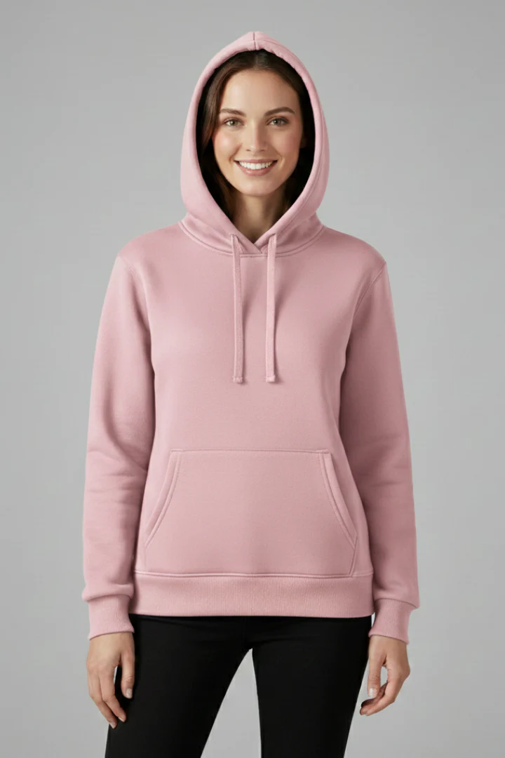 Women’s Hoodie with Adjustable Hood and Ribbed Hem - Image 7