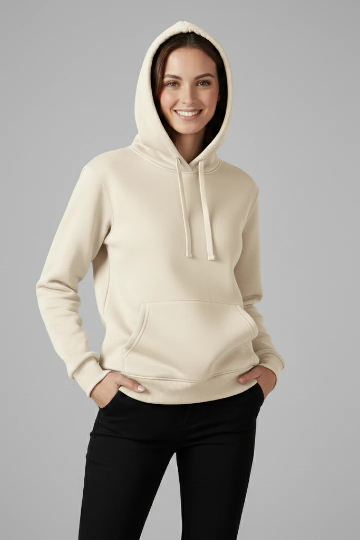 Women’s Hoodie with Adjustable Hood and Ribbed Hem - Image 9