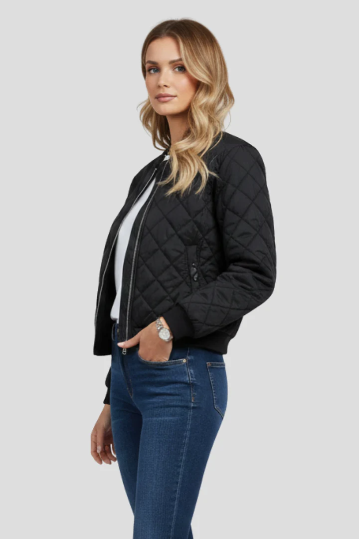 Women’s Jacket with Quilted Surface and Zip Closure - Image 4