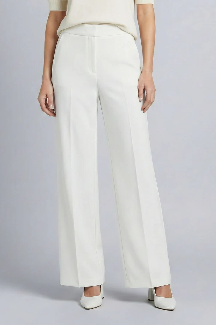 Women’s Palazzo Trousers with High Waist and Pleats - Image 8