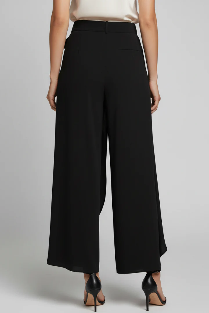 Women’s Trousers with Tie Waist and Wide Legs - Image 3