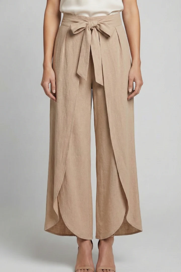 Women’s Trousers with Tie Waist and Wide Legs - Image 6