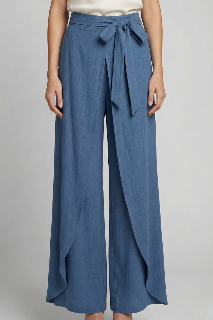 Women’s Trousers with Tie Waist and Wide Legs - Image 8
