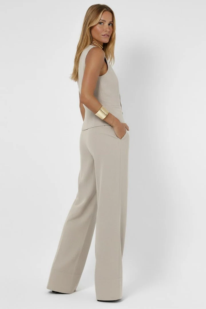 Women’s Two Piece Outfit V Neck Waistcoat - Image 5