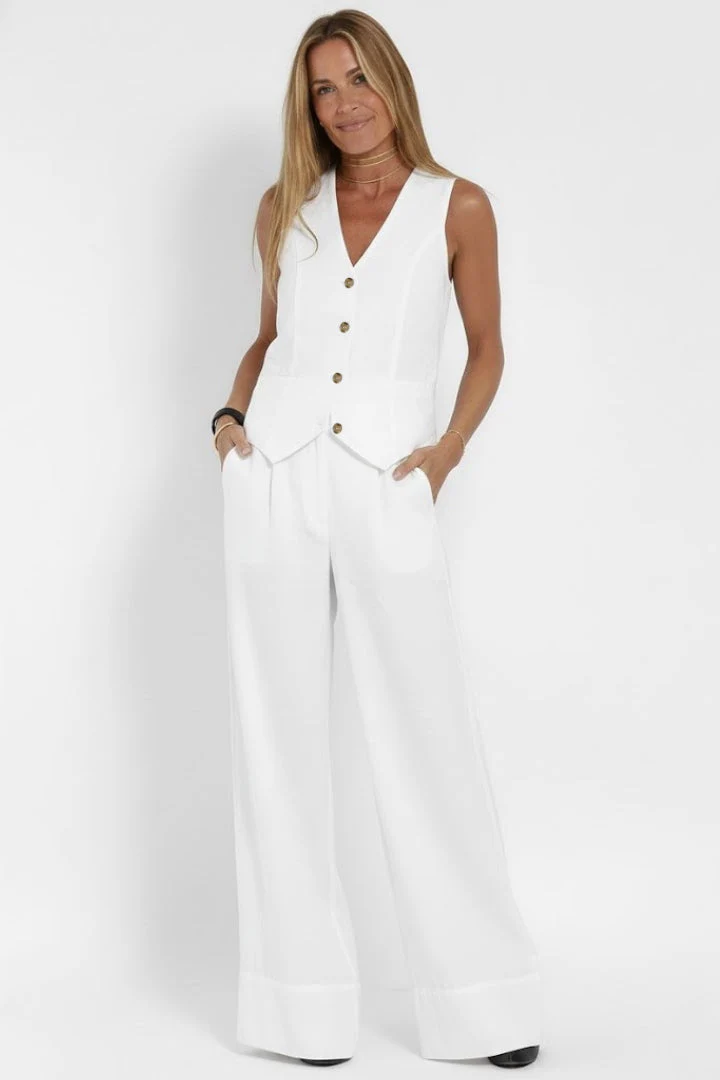 Women’s Two Piece Outfit V Neck Waistcoat - Image 7